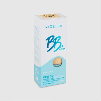 Base Liquida BB Cream Vizzela 10 em 1 FPS 30 Cor 01 35g Base Liquida BB Cream Vizzela 10 em 1 FPS 30 Cor 01 35g