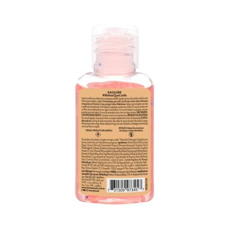 Álcool Em Gel Antisséptico Para Mãos Pêssego Kiss New York 26g