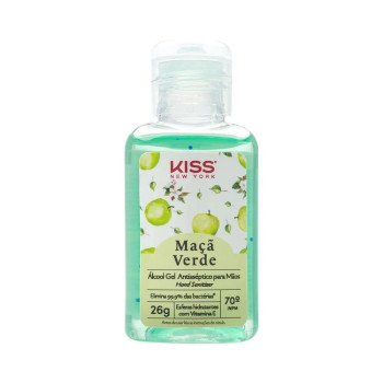 Álcool Em Gel Antisséptico Para Mãos Maçã Verde Kiss New York 26g Álcool Em Gel Antisséptico Para Mãos Maçã Verde Kiss New York 26g