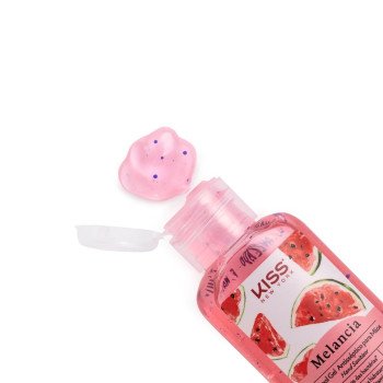 Alcool em Gel Antisséptico para Mãos Kiss New York Melancia 26g Alcool em Gel Antisséptico para Mãos Kiss New York Melancia 26g