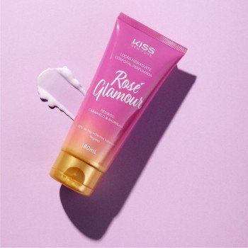 Loção Hidratante Corporal Kiss New York Rosé Glamour 180ml