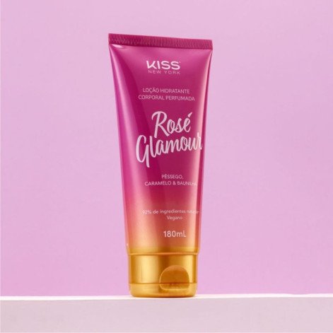 Loção Hidratante Corporal Kiss New York Rosé Glamour 180ml