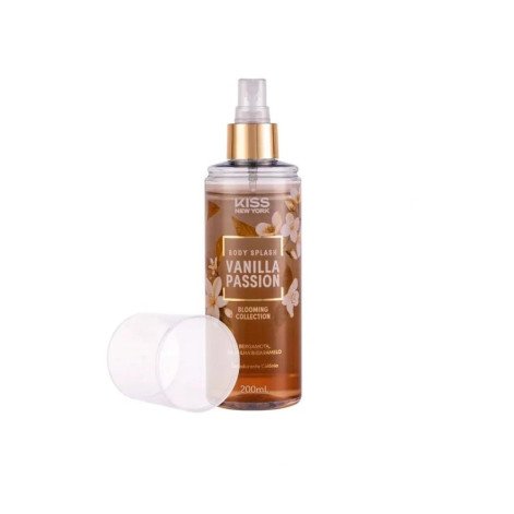 Body Splash Vanilla Passion Blooming Collection Bergamota Baunilha E Caramelo 200ml Kiss New York