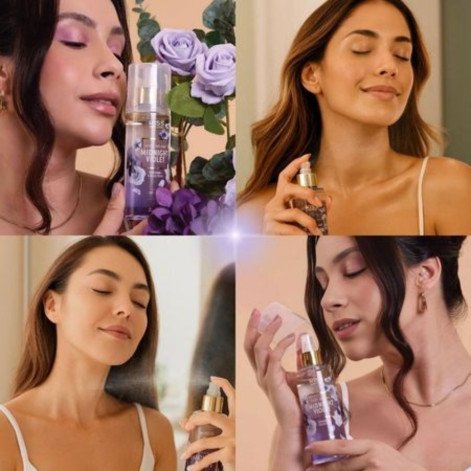Body Splash Midnight Violet Blooming Colection Maçã Violeta E Âmbar 200ml Kiss New York