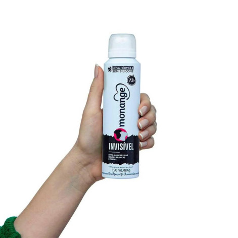 Desodorante Antitranspirante Aerosol Monange Invisible Feminino 48h 150ml Desodorante Antitranspirante Aerosol Monange Invisible Feminino 48h 150ml
