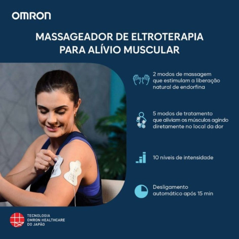 Massageador De Eletroterapia Portátil Omron Tens HV-F013 Massageador De Eletroterapia Portátil Omron Tens HV-F013