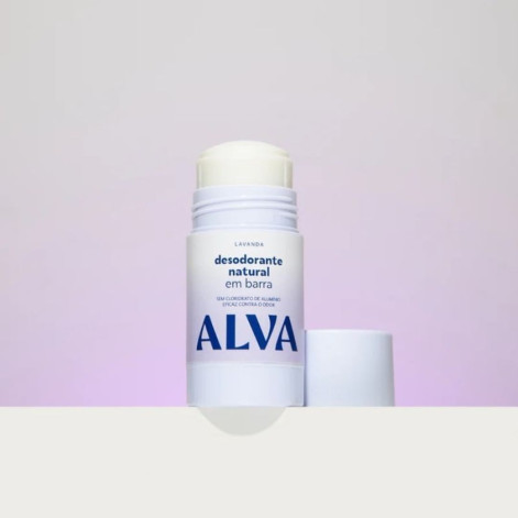 Desodorante Vegano Sem Alumínio Twist Stick Barra Alva Personal Care Lavanda 12h 55g