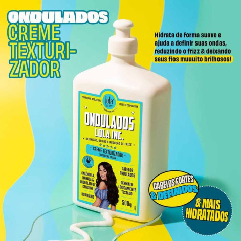 Creme Para Pentear 500g Ondulados Creme Texturizador Lola