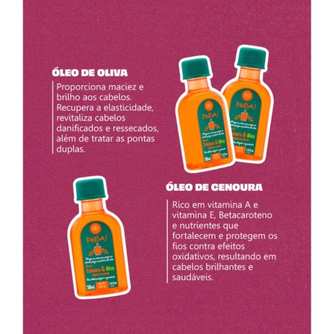 Óleo Pré E Pós Sol Lola Pinga! Cenoura E Oliva 50ml