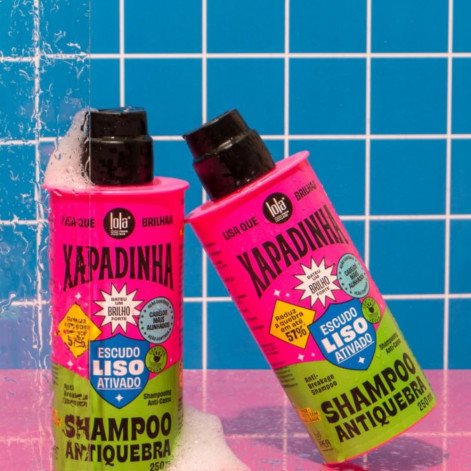 Shampoo Antiquebra Lola Xapadinha Escudo Liso Ativado 250ml