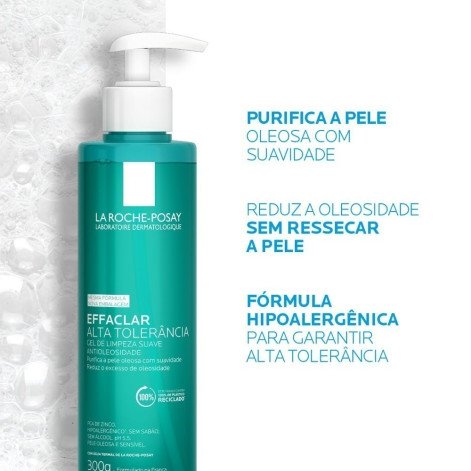 Gel de Limpeza Facial La Roche-Posay Effaclar Alta Tolerância 300g Gel de Limpeza Facial La Roche-Posay Effaclar Alta Tolerância 300g