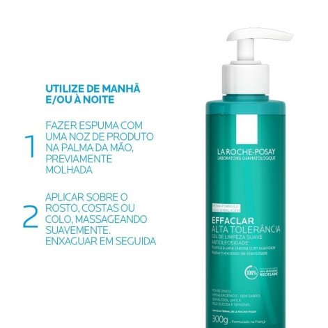 Gel de Limpeza Facial La Roche-Posay Effaclar Alta Tolerância 300g Gel de Limpeza Facial La Roche-Posay Effaclar Alta Tolerância 300g
