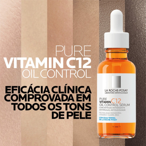 Sérum Facial Antirrugas Pure Vitamin C12 La Roche-Posay 12% de Vitamina C Pura 30ml