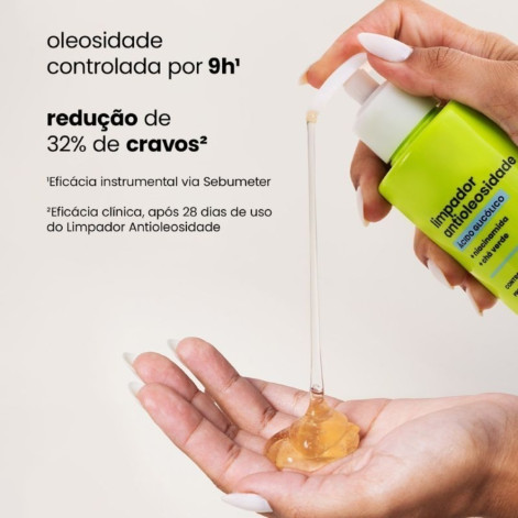 Limpador Facial Antioleosidade Sallve Ácido Glicólico 300ml