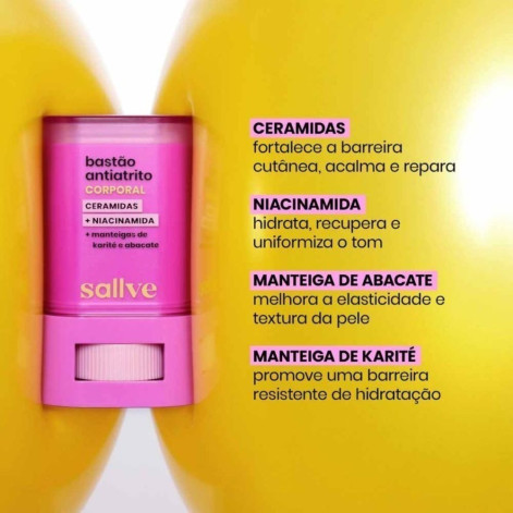 Bastão Corporal Antiatrito Sallve 15g