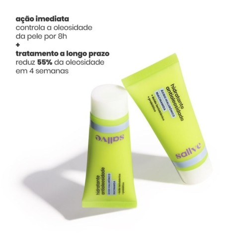 Hidratante Facial Sallve Antioleosidade Niacinamida + Acido Hialurônico 40G
