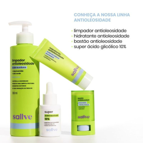 Hidratante Facial Sallve Antioleosidade Niacinamida + Acido Hialurônico 40G