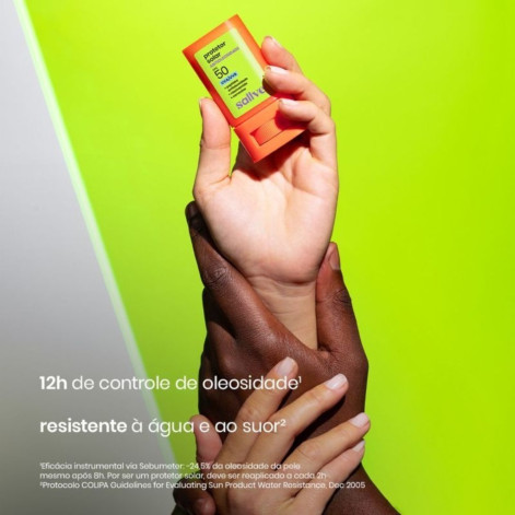 Bastão Protetor Solar Facial Sallve Antioleosidade FPS50 15g