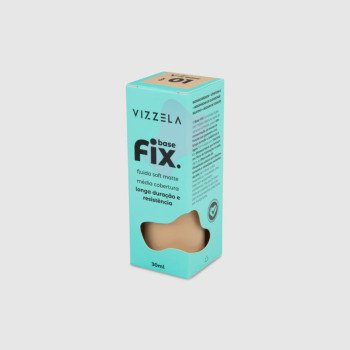 Base Líquida Vizzela Cosméticos Fix Cor 8 30ml Base Líquida Vizzela Cosméticos Fix Cor 8 30ml