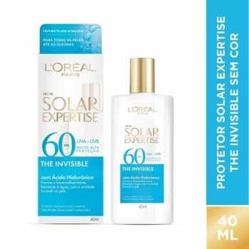 Protetor Solar Facial L'Oréal Paris Solar Expertise The Invisible FPS60 40ml Protetor Solar Facial L'Oréal Paris Solar Expertise The Invisible FPS60 40ml