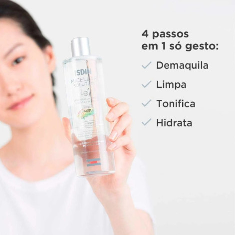  Água Micelar Isdin Micellar Solution 4 em 1 com 400ml