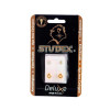 Brinco Antialérgico Studex Deluxe Daisy Dourado White Opal Sunflower com 1 par