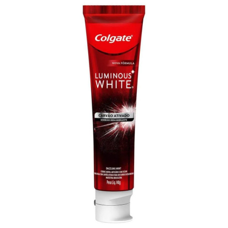 Creme Dental Colgate Luminous White Carvão Ativado 140g Creme Dental Colgate Luminous White Carvão Ativado 140g