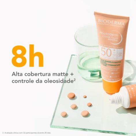 Protetor Solar Facial Bioderma Photoderm Cover Touch FPS 50 Claro 40ml Protetor Solar Facial Bioderma Photoderm Cover Touch FPS 50 Claro 40ml