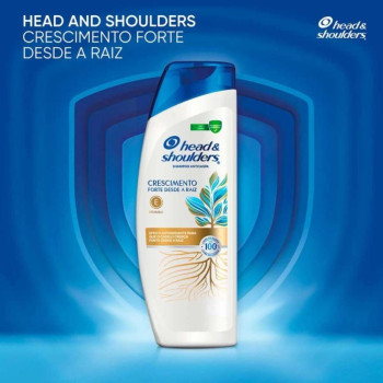 Shampoo Anticaspa Head & Shoulders Crescimento Forte desde a Raiz 400ml Shampoo Anticaspa Head & Shoulders Crescimento Forte desde a Raiz 400ml