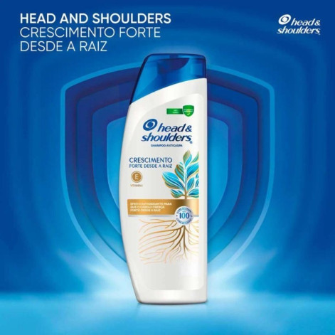 Shampoo Anticaspa Head & Shoulders Crescimento Forte desde a Raiz 400ml Shampoo Anticaspa Head & Shoulders Crescimento Forte desde a Raiz 400ml