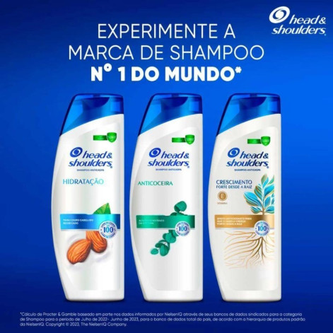 Shampoo Anticaspa Head & Shoulders Crescimento Forte desde a Raiz 400ml Shampoo Anticaspa Head & Shoulders Crescimento Forte desde a Raiz 400ml