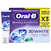 Creme Dental Oral-B 3D White Branqueamento 70g 3 unidades Creme Dental Oral-B 3D White Branqueamento 70g 3 unidades
