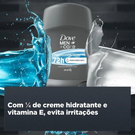 Desodorante Antitranspirante Stick Dove Men +Care Proteção Total Masculino 72h 45g