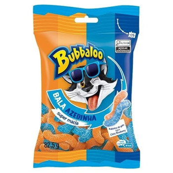BALA CITRIC BLUEBERRY RABINHO DE GATO BUBBALOO PACOTE 82,5G