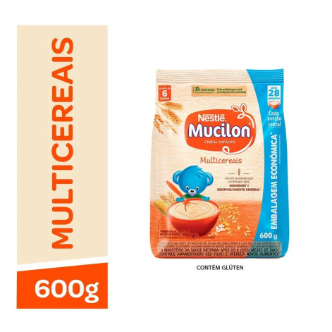 Cereal Infantil Nestlé Mucilon Multicereais 600g