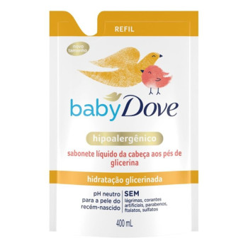 Sabonete Líquido Dove Baby Hidratação Glicerinada Refil 400ml