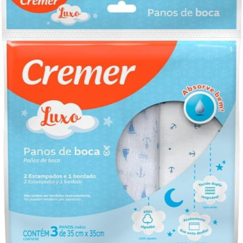 Cremer Pano Boca 35 X 35 Menino Pc 3 Unidades