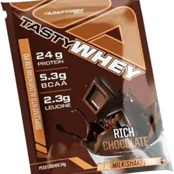 Tasty Whey 3W - 1 Sachê 34g Rich Chocolate - Adoptogen