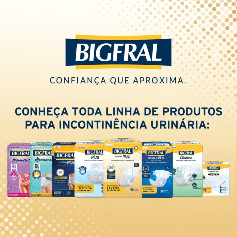 Fralda Geriátrica Unissex Bigfral Derma Plus Adulto G 7 unidades