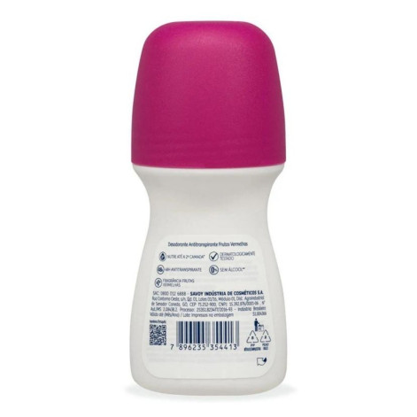 Desodorante Antitranspirante Roll-On Monange Frutas Vermelhas Feminino 48h 50ml