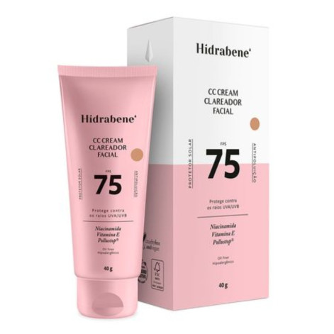 Protetor Solar Hidrabene CC Cream Facial Fps 75 40g Protetor Solar Hidrabene CC Cream Facial Fps 75 40g