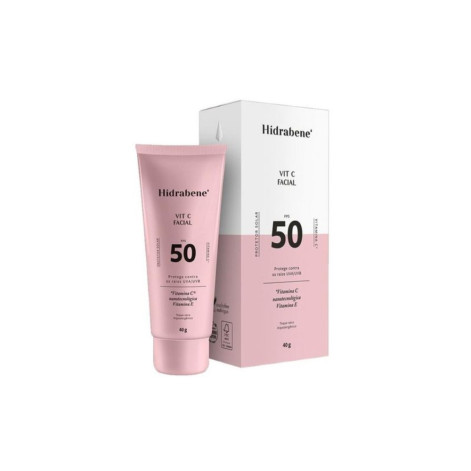 Protetor Solar Vitamina C Facial FPS 50 Hidrabene 40g
