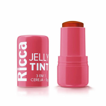 Bastão Ricca Jelly Tint 3 em 1 Cereja 5g Bastão Ricca Jelly Tint 3 em 1 Cereja 5g