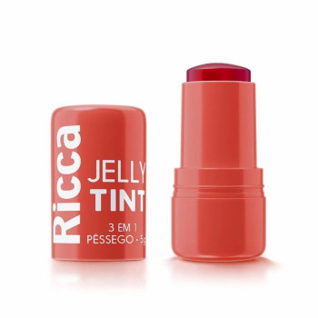 Bastão Ricca Jelly Tint 3 em 1 Pêssego 5g Cod: 9 Bastão Ricca Jelly Tint 3 em 1 Pêssego 5g Cod: 9