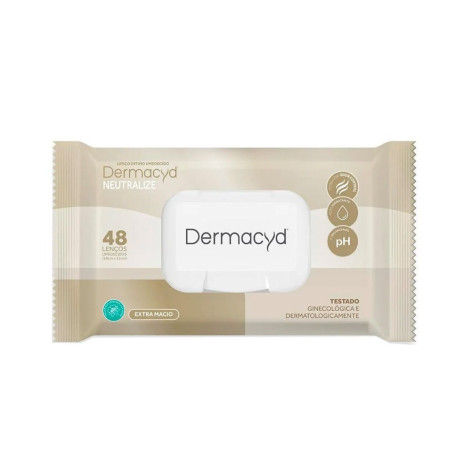 Kit Lenços Umedecidos Íntimos Dermacyd Neutralize 2x48 Unidades Kit Lenços Umedecidos Íntimos Dermacyd Neutralize 2x48 Unidades