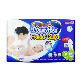 Fralda Mamypoko Calça Premium Seca P 46