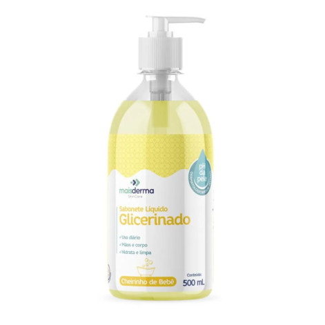 Sabonete Líquido Glicerina Maisderma Cheirinho De Bebe 480ML