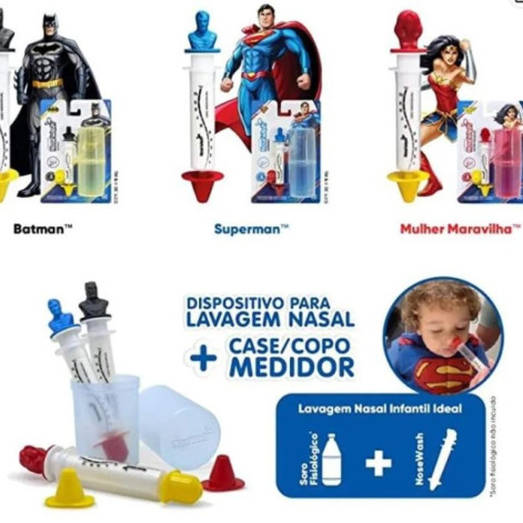 Seringa para Lavagem Nasal com Copo Medidor Superman Nosewash - Agpmed