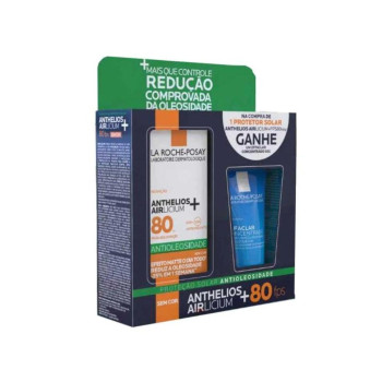 Kit La Roche-Posay Protetor Solar Facial Anthelios Airlicium FPS 80 40g + Gel de Limpeza Effaclar Concentrado 50g