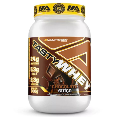 Tasty Whey Adaptogen 900g Sabor Chocolate Suiço